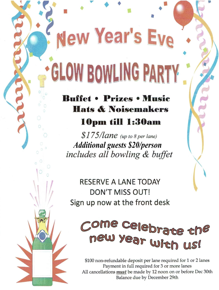 NYE party flyer